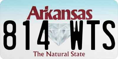 AR license plate 814WTS