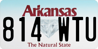 AR license plate 814WTU
