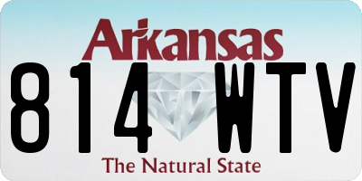 AR license plate 814WTV