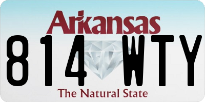 AR license plate 814WTY