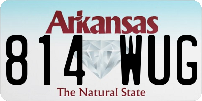 AR license plate 814WUG