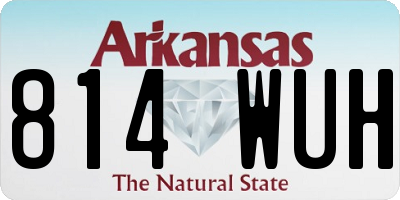 AR license plate 814WUH