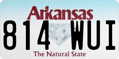 AR license plate 814WUI