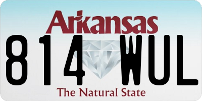 AR license plate 814WUL