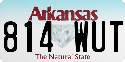 AR license plate 814WUT