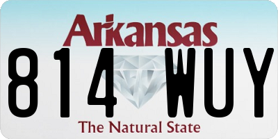 AR license plate 814WUY