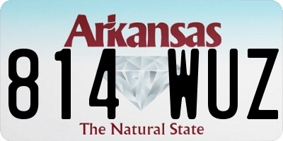 AR license plate 814WUZ