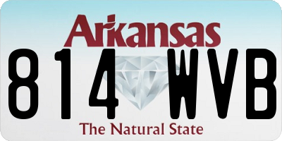 AR license plate 814WVB