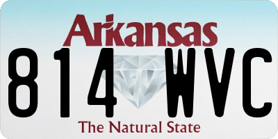 AR license plate 814WVC