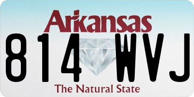 AR license plate 814WVJ