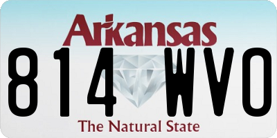 AR license plate 814WVO