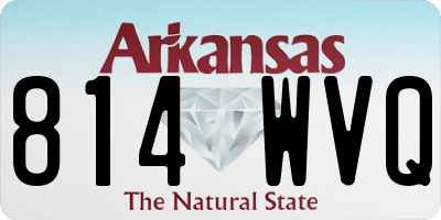AR license plate 814WVQ