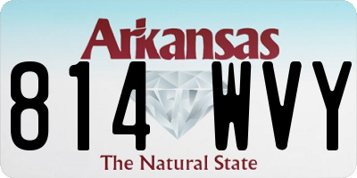 AR license plate 814WVY