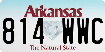 AR license plate 814WWC