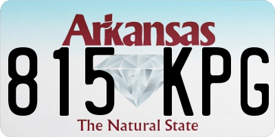 AR license plate 815KPG