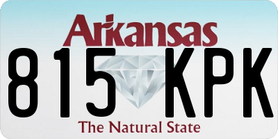 AR license plate 815KPK