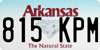 AR license plate 815KPM