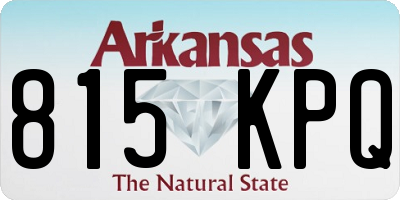 AR license plate 815KPQ