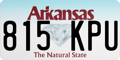 AR license plate 815KPU