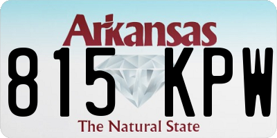 AR license plate 815KPW