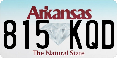 AR license plate 815KQD