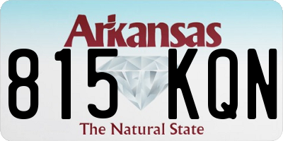 AR license plate 815KQN