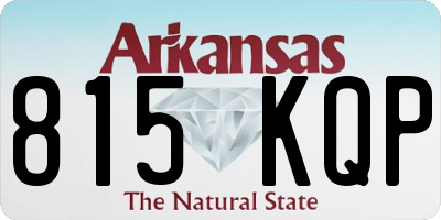 AR license plate 815KQP