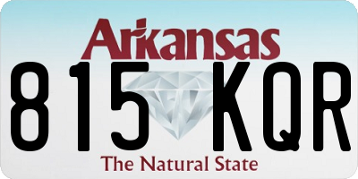 AR license plate 815KQR
