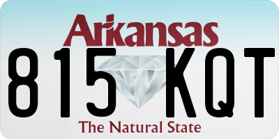 AR license plate 815KQT