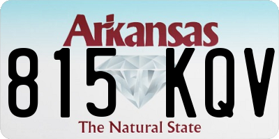 AR license plate 815KQV