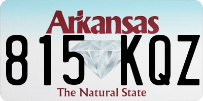 AR license plate 815KQZ