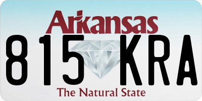 AR license plate 815KRA