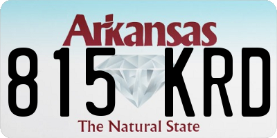 AR license plate 815KRD