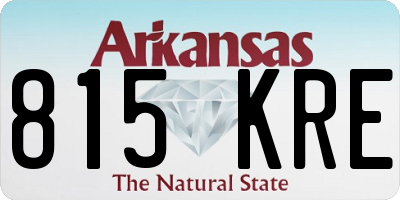 AR license plate 815KRE