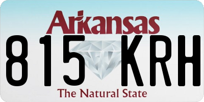 AR license plate 815KRH