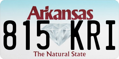 AR license plate 815KRI