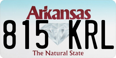 AR license plate 815KRL