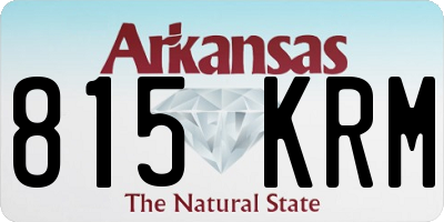 AR license plate 815KRM