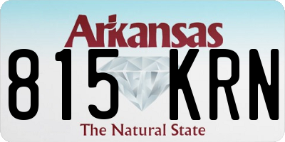 AR license plate 815KRN