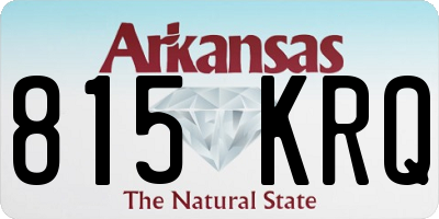 AR license plate 815KRQ
