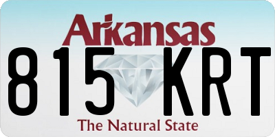 AR license plate 815KRT