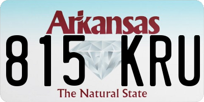 AR license plate 815KRU