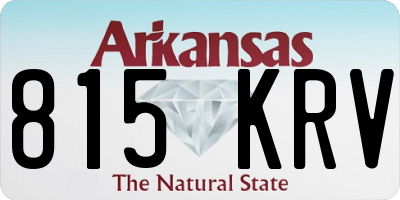 AR license plate 815KRV