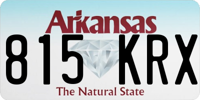 AR license plate 815KRX