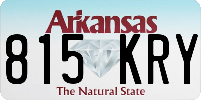 AR license plate 815KRY