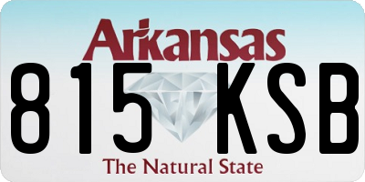 AR license plate 815KSB