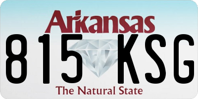 AR license plate 815KSG