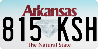 AR license plate 815KSH