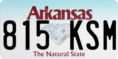 AR license plate 815KSM