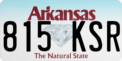 AR license plate 815KSR